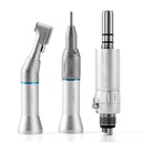 COXO Dental Low Speed Handpiece 1:1 External Contra Angle Straight Handpiece Air Motor 4 Hole