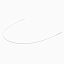 Archwire NiTi Super Elastic Colored Coated Ovoid Round 0.014 Lower 1pc/Pack