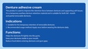 Denture Adhesive Cream 40g All Day Hold Non-Zinc Formula False Teeth Glue