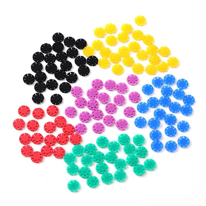 Dental Root Canal File Disinfection Marking Circle Ring Counting Stopper 100pcs/Bag 6 Colors (Black / 1 Pack)