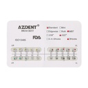 Dental Metal Brackets Standard MBT Slot .022 Hooks on 3 20pcs/Pack