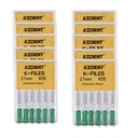 Dental Hand K-Files Stainless Steel Root Canal 21mm #35 6pcs/Box