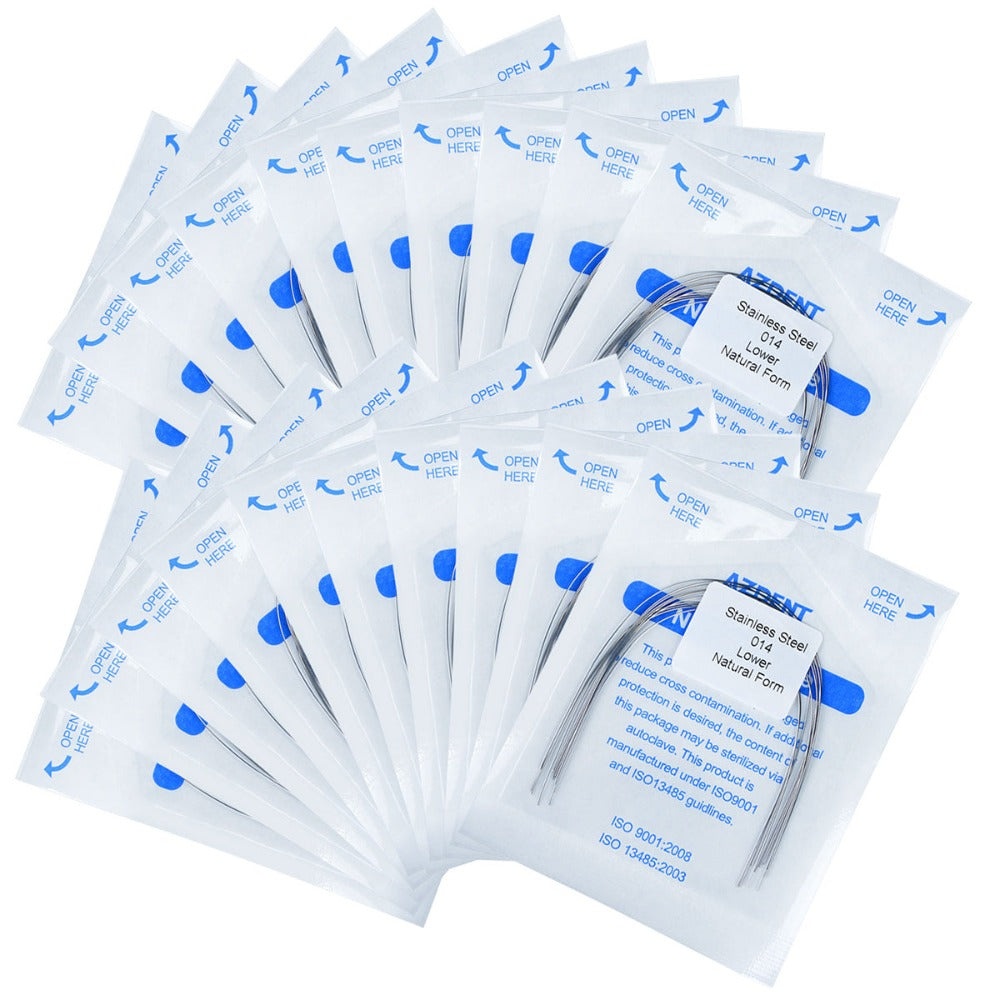 Arch Wire Stainless Steel Natural Form Round 0.014 Lower 10pcs/Pack