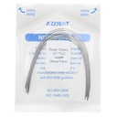 Archwire Niti Super Elastic Ovoid Rectangular 0.021 x 0.025 Upper 10pcs/Pack