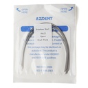 Archwire Stainless Steel Oval Form Rectangular 0.018 x 0.025 Upper 10pcs/Pack