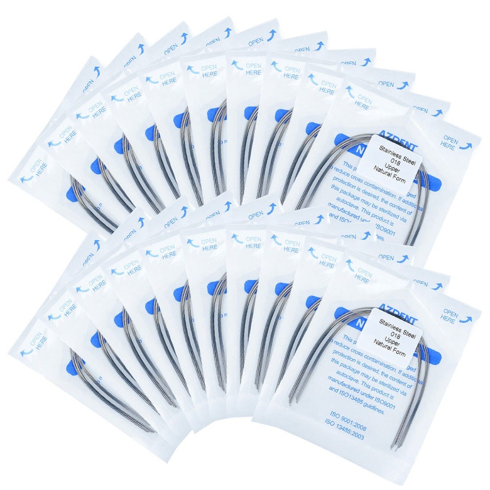 Arch Wire Stainless Steel Natural Form Round 0.018 Upper 10pcs/Pack (Natural Round / 0.018 Upper / 10 Packs (100 wires))