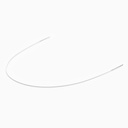 Archwire NiTi Super Elastic Colored Coated Ovoid Round 0.012 Lower 1pc/Pack