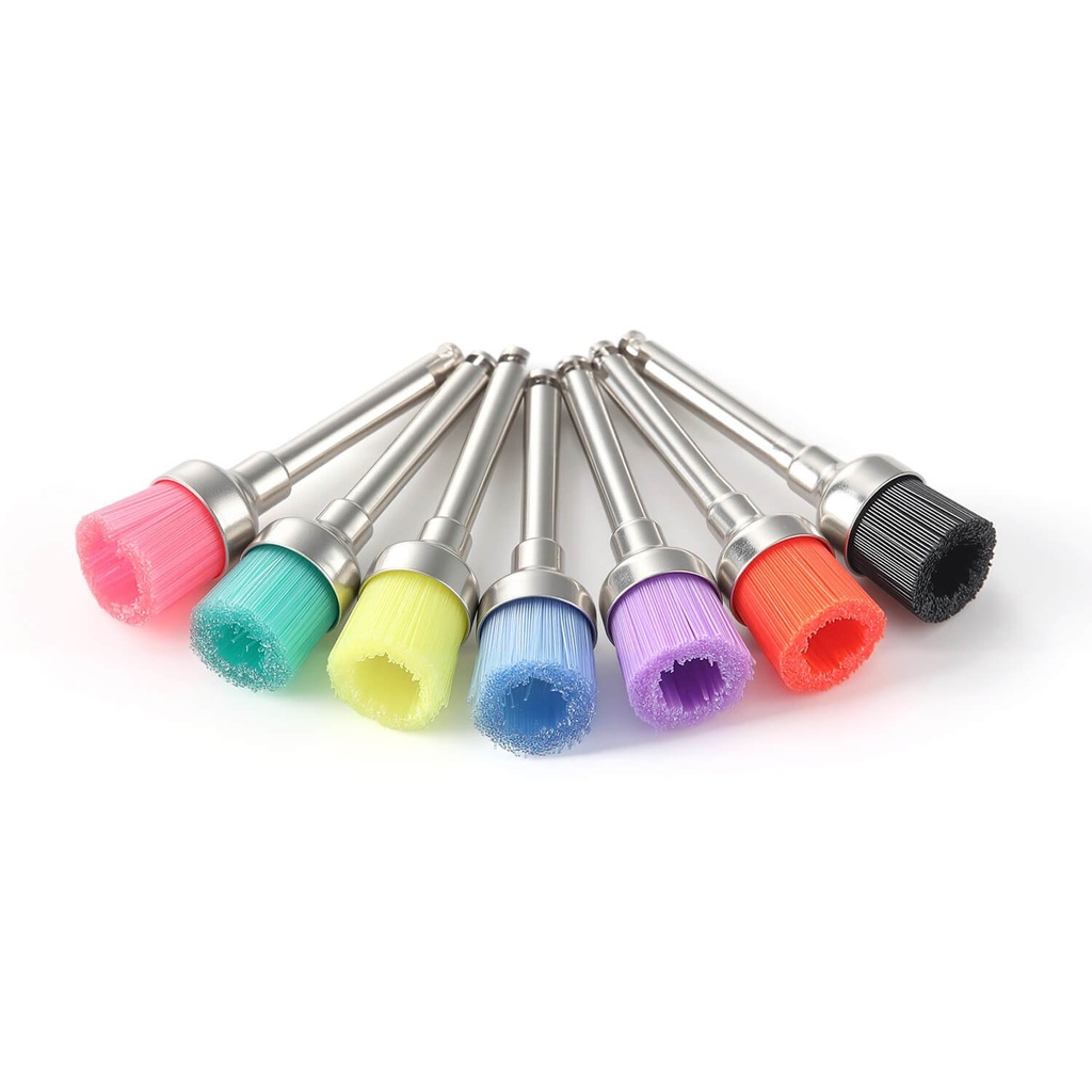 Dental Colorful Nylon Prophy Polishing Brush Bowl Shape 10pcs/Pack (Colorful Nylon Bowl Shape / 10 Packs)