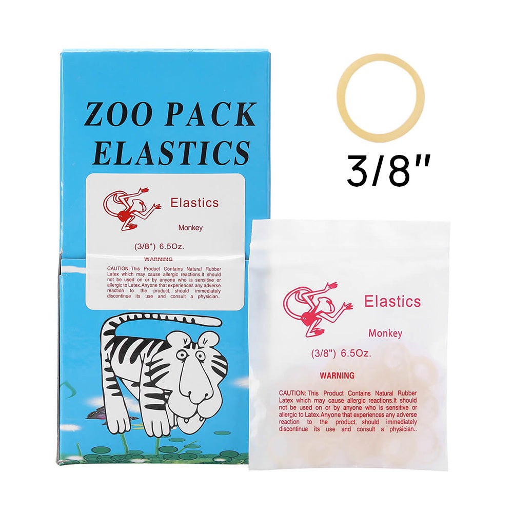 Orthodontic Elastics Rubber Bands Latex Braces Force 6.5 Oz 5000pcs/Box (1/4 Fox / 1 Box)