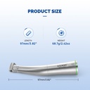 Dental 4:1 Low Speed Handpiece Contra Angle Mini Head Quattro Spray For Endo or Prophy