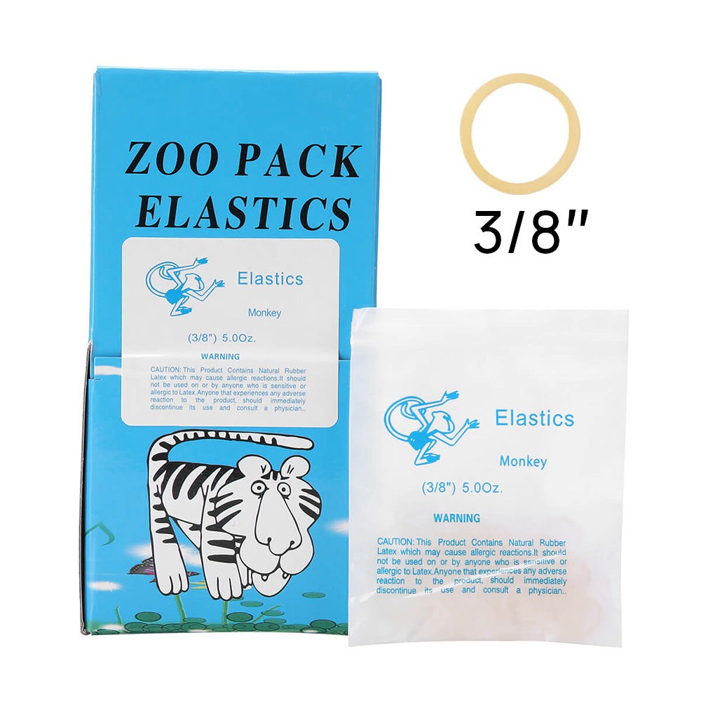 Orthodontic Elastics Rubber Bands Latex Braces Force 5.0 Oz 5000pcs/Box (1/4 Fox / 1 Box)