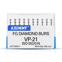 Dental FG Diamond Burs VP-21 Depth Marking 10pcs/Box