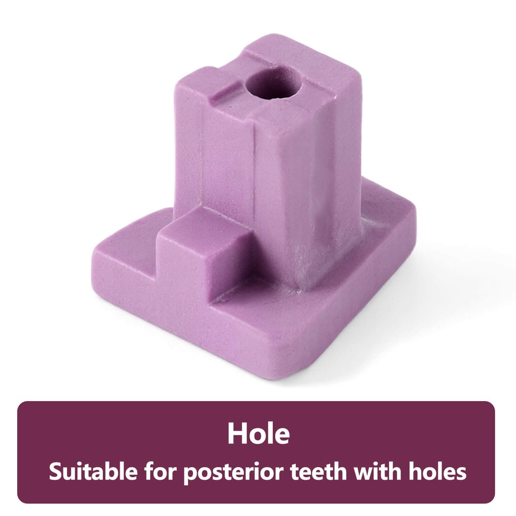 Dental Lab Ceramic Firing Pink Pegs for Porcelain Single Crowns Oven Tray (Flat for bicuspid flat / 10 Pcs)