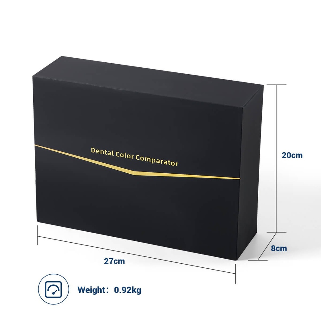Dental Digital Color Comparator Tooth Shade Guide 7th-Gen AI Powered LCD Screen (EU Plug / 1 Pc)