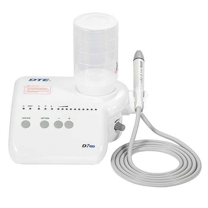 Woodpecker DTE D7 LED Ultrasonic Scaler 8 Tips Detachable Handpiece Scaling+Perio+Endo 2 Water Bottles (1 Set)