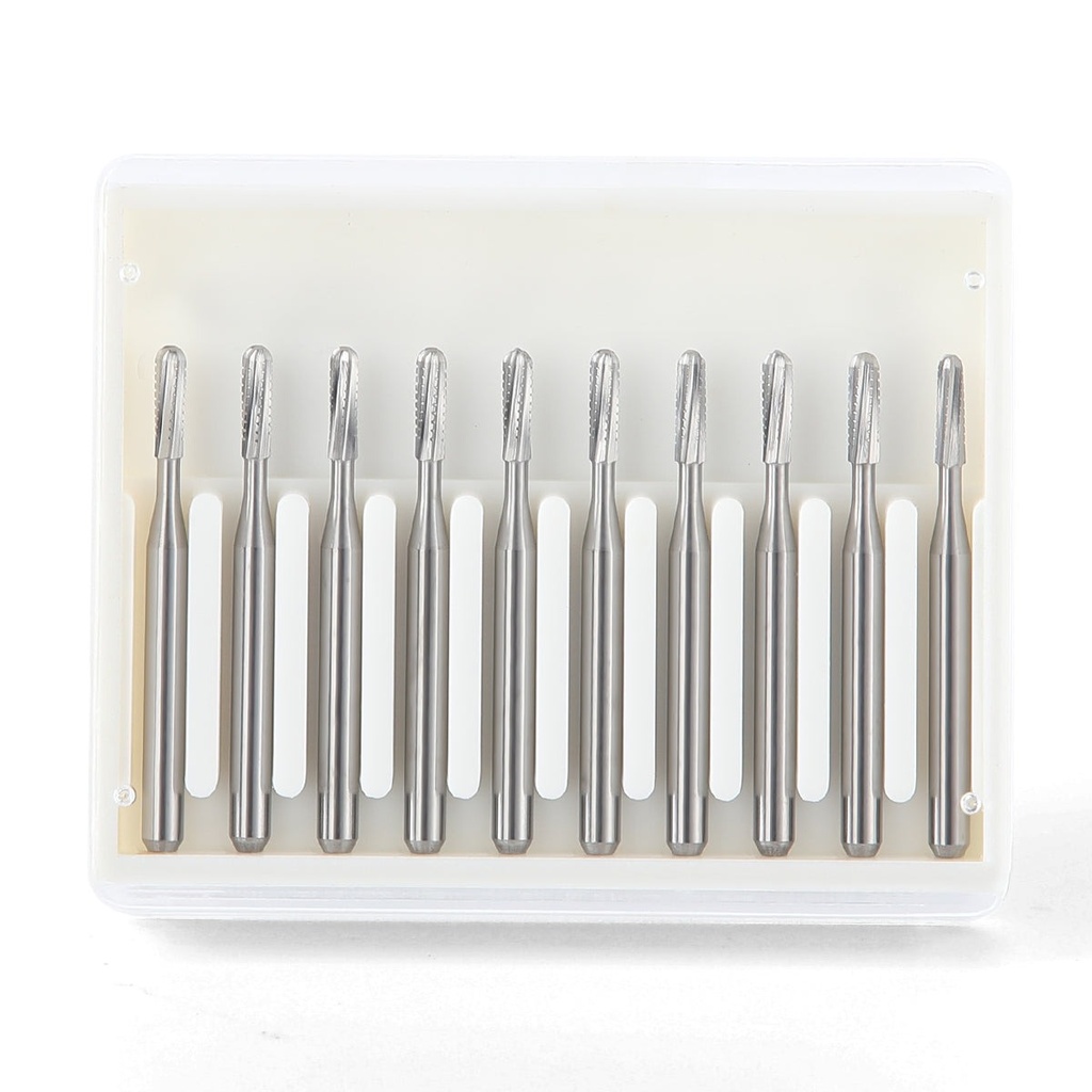 Dental FG #1958 Metal Cutter Carbide Bur 10pcs/Box (Friction Grip (FG) / FG #1958 / 1 Box (10 pcs))