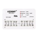Dental Metal Brackets Standard Edgewise Slot .018 Hooks on 345 20pcs/Pack