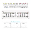 Dental Metal Brackets Standard MBT Slot .018 Hooks on 345 20pcs/Pack