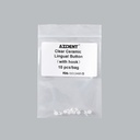 Dental Lingual Button Bondable Composite Clear Ceramic Round/Rectangular Base 10Pcs/Bag