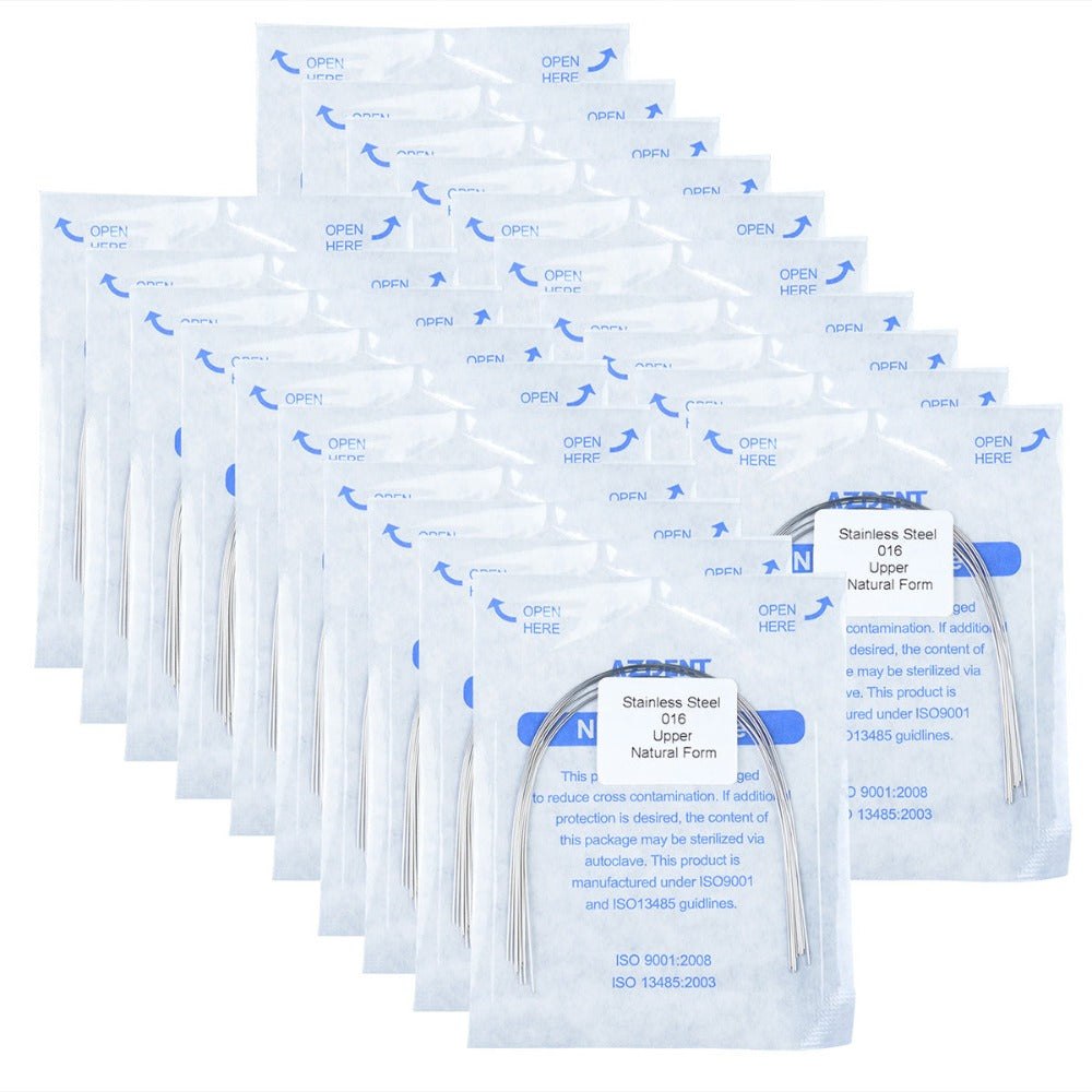 Arch Wire Stainless Steel Natural Form Round 0.016 Upper 10pcs/Pack (Natural Round / 0.016 Upper / 10 Packs (100 wires))