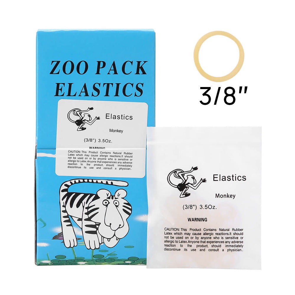 Orthodontic Elastics Rubber Bands Latex Braces Force 3.5 Oz 5000pcs/Box (3.5 oz / 1/4 Fox / 1 Box)
