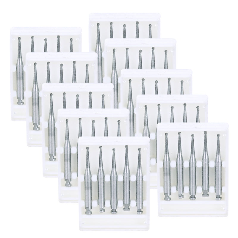 Dental RA #2 Round Carbide Bur for Slow Speed Latch 1mm 5pcs/Box (Right Angle (RA) / RA #2 / 1 Box (5 PCS))