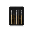 Dental Endodontic Carbide Burs FG Titanium Coated For Shaping Refining Endodontic Access Preparations 21/25/28mm 5Pcs/Box