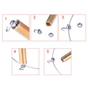 Crimpable Hooks Removable Stop Locks Right & Left with Tool