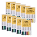 Dental Hand K-Files Stainless Steel Root Canal 21mm #45-80 Assorted 6Pcs/Box