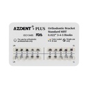 PLUS Dental Metal Brackets Braces Standard Roth/MBT .022/.018 Hooks 3/3-4-5 20pcs/Pack