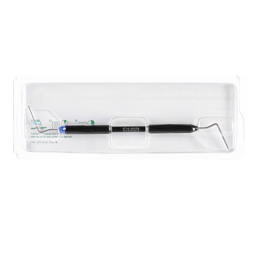 Dental Endo Buchanan Hand Plugger Niti Tip Fill Obturation Model #0 #1 #2 (Blue #2 / 1 Pc)