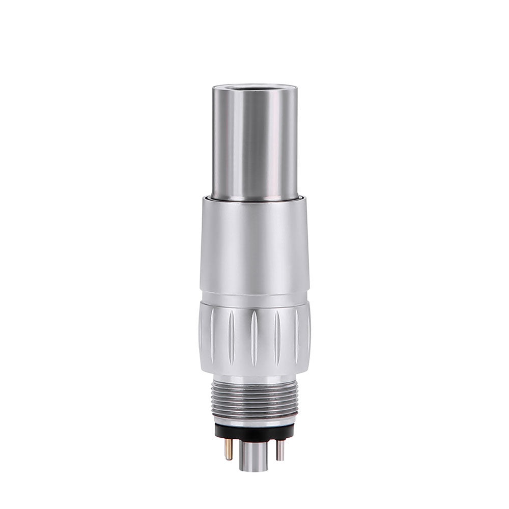Dental LED Fiber Optic High Speed Handpiece Standard Head Push Button Three Water Spray or 6 Holes Quick Coupler