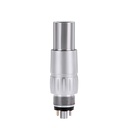 Dental LED Fiber Optic High Speed Handpiece Standard Head Push Button Three Water Spray or 6 Holes Quick Coupler