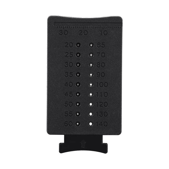 Dental Endodontic Instruments Gutta Percha Cutter Endo Measuring Ruler Span Scale (Black / 1 Pc)