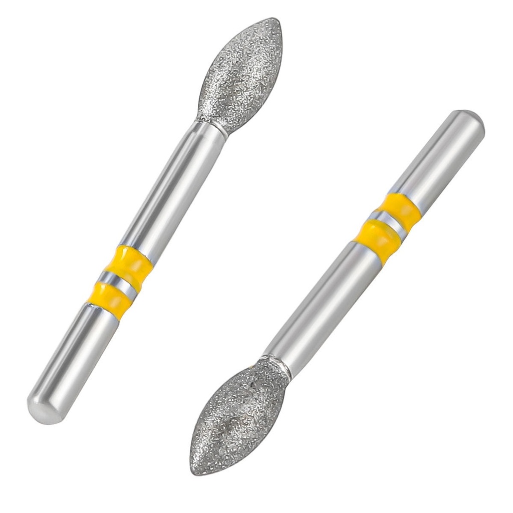 Dental Diamond Burs FG Cutting Zirconia Ceramic Round  for High Speed Handpiece 10pcs/Box (Round / Z257-025EF / 10 Packs)