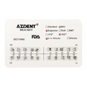 Dental Metal Brackets Mini Edgewise Slot .022 Hooks on 345 20pcs/Pack