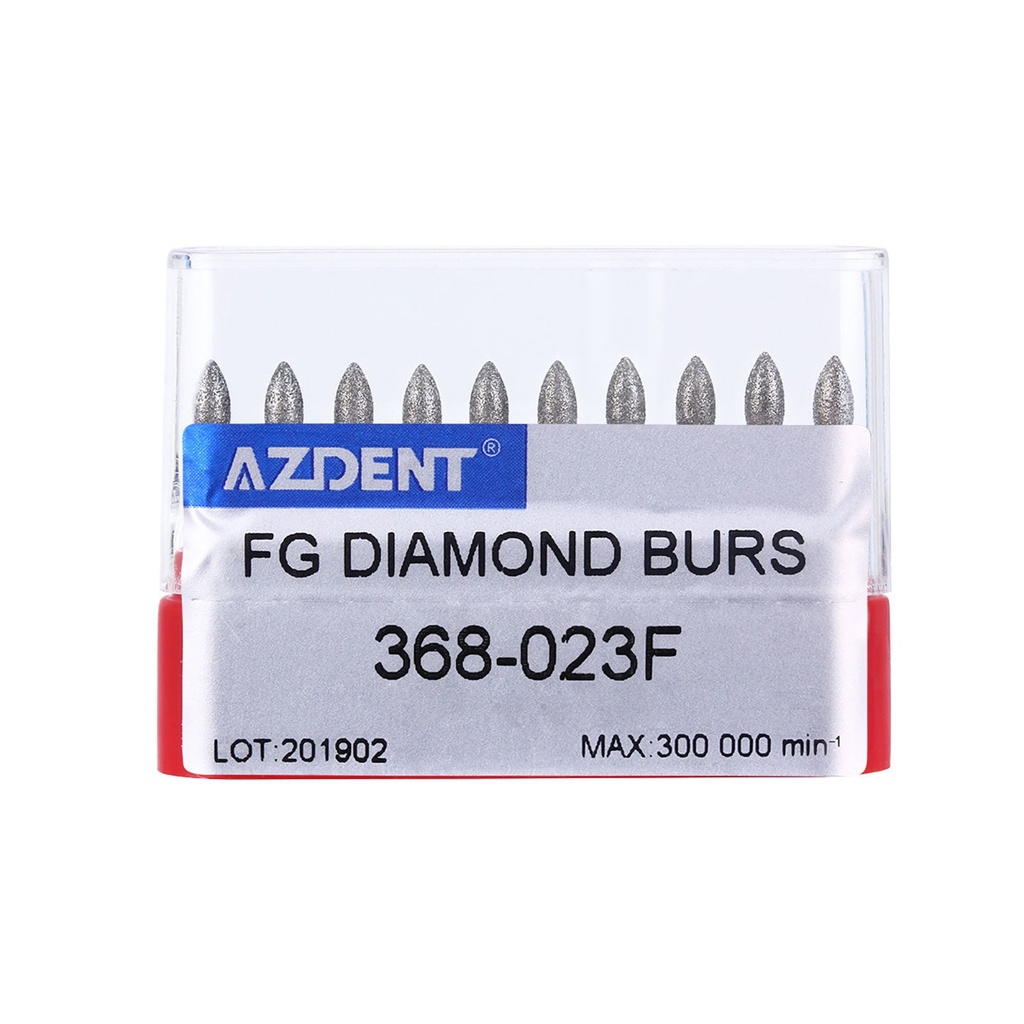 Diamond Bur FG 368-023F Football Red 10pcs/Kit (10 Kits)