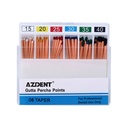 Gutta Percha Points Assorted #15-40 Taper Size 0.06 Color Coded 60/Box