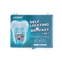 Metal Self-Ligating Brackets Full Sizes Movable Hook Auxiliary Hole With Buccal Tube 28pcs/Box