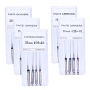 Dental Rotary Paste Carriers Stainless Steel 25mm #25-40 4pcs/Box