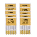 Dental Hand K-Files Stainless Steel Root Canal 21mm #20 6pcs/Box