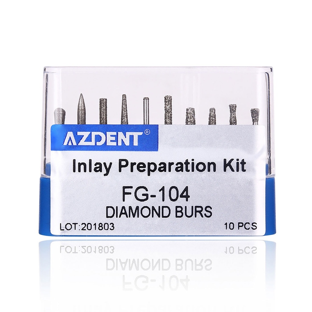 Diamond Bur FG-104 Inlay Preparation Kit 10pcs/Kit (Inlay Preparation Kit / FG-104 / 10 Kits)