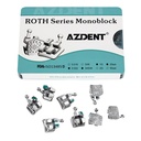 Dental Mini Metal Brackets Roth .022 MIM Monoblock Hooks on 345 400pcs/Box