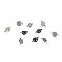 Dental Lingual Button Bondable with Cleat Mesh Round 10/Bag