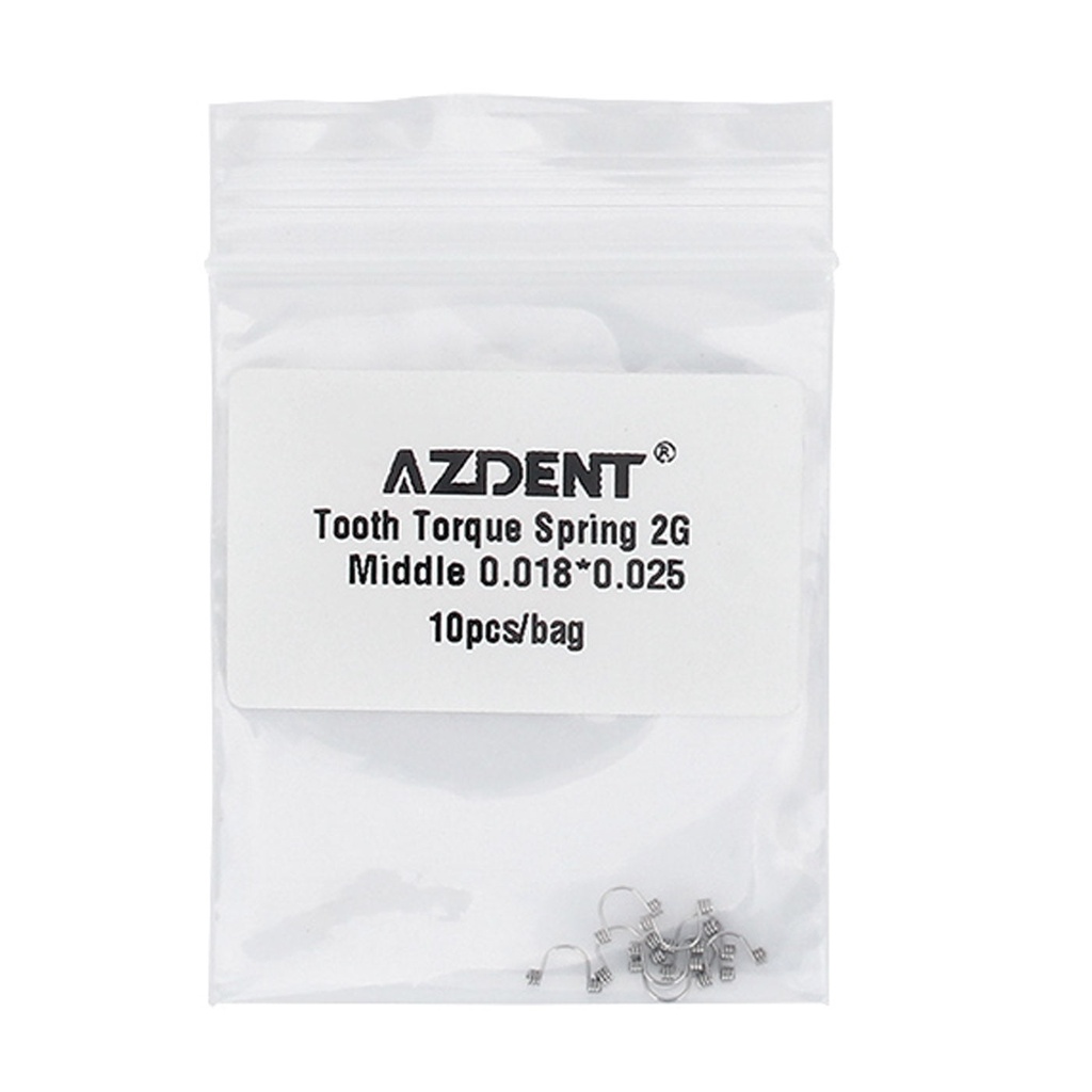 Tooth Torque Rectangular Spring 2G Middle 0.018*0.025 10/Bag
