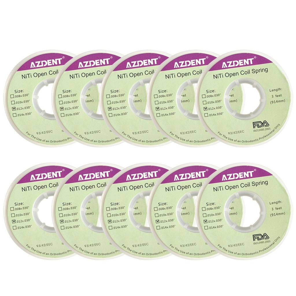 Dental Open Coil Springs Niti 0.012*0.030" 1pc/Roll