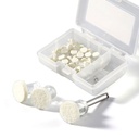 Dental Disposable Composite Polishing Disk for High Gloss Polishing of Composite 50 Disks+1 CA Mandrel