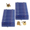 Dental Metal Brackets Mini Roth 0.022 Hooks on 345 Gold Color 20pcs/Box