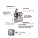 Dental Self Ligating Mini Bracket MBT .022 Hooks on 345 With 4 Buccal Tube 24pcs/Box