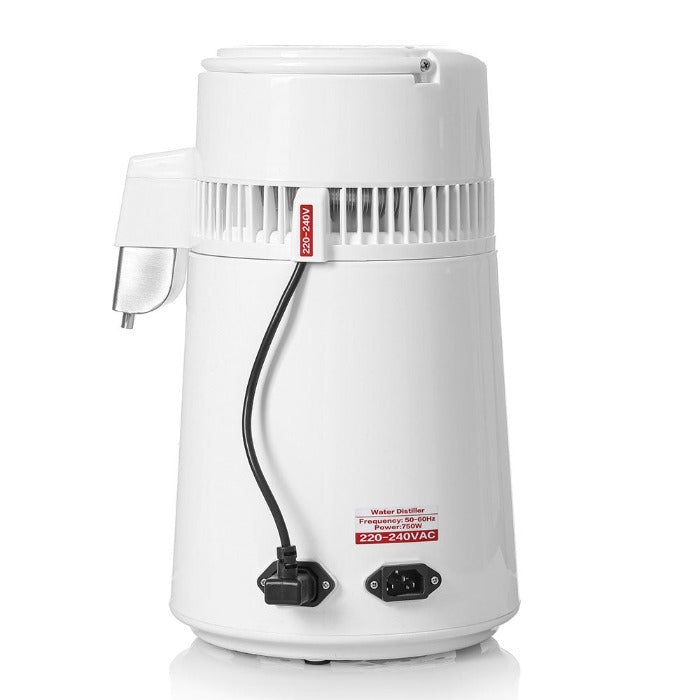 Water Distiller Stainless Steel Plastic Bucket Single Screen Button with Adjustable Temperature 4L (1 Set)